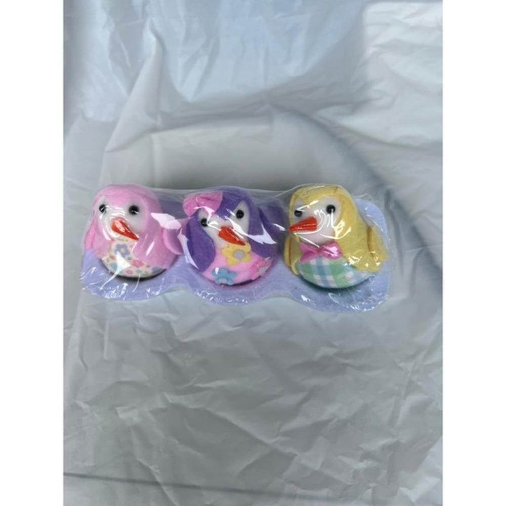 Festive Voice Mini Birds Decor 3-Pack Multicolor New Spring Easter 705456